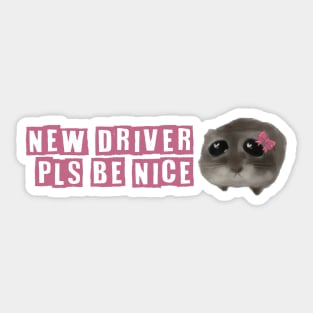 Sad hamster Sticker